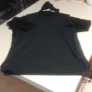 Charcoal and black Nike Dri-FIT hoodie shirt